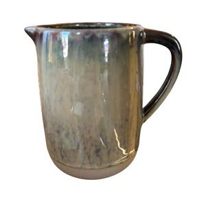 Ceramic Glazed Small Flower Vase Pitcher Khaki Brown 6”HX4”W Decorative Floral